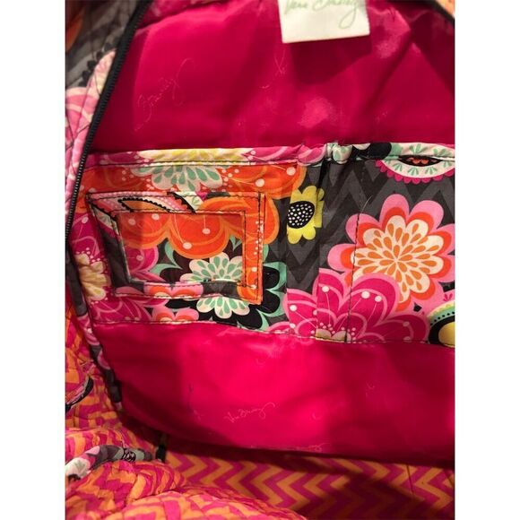 Vera Bradley Floral Multicolor Backpack Unisex Casual Adjustable Straps - Picture 9 of 14